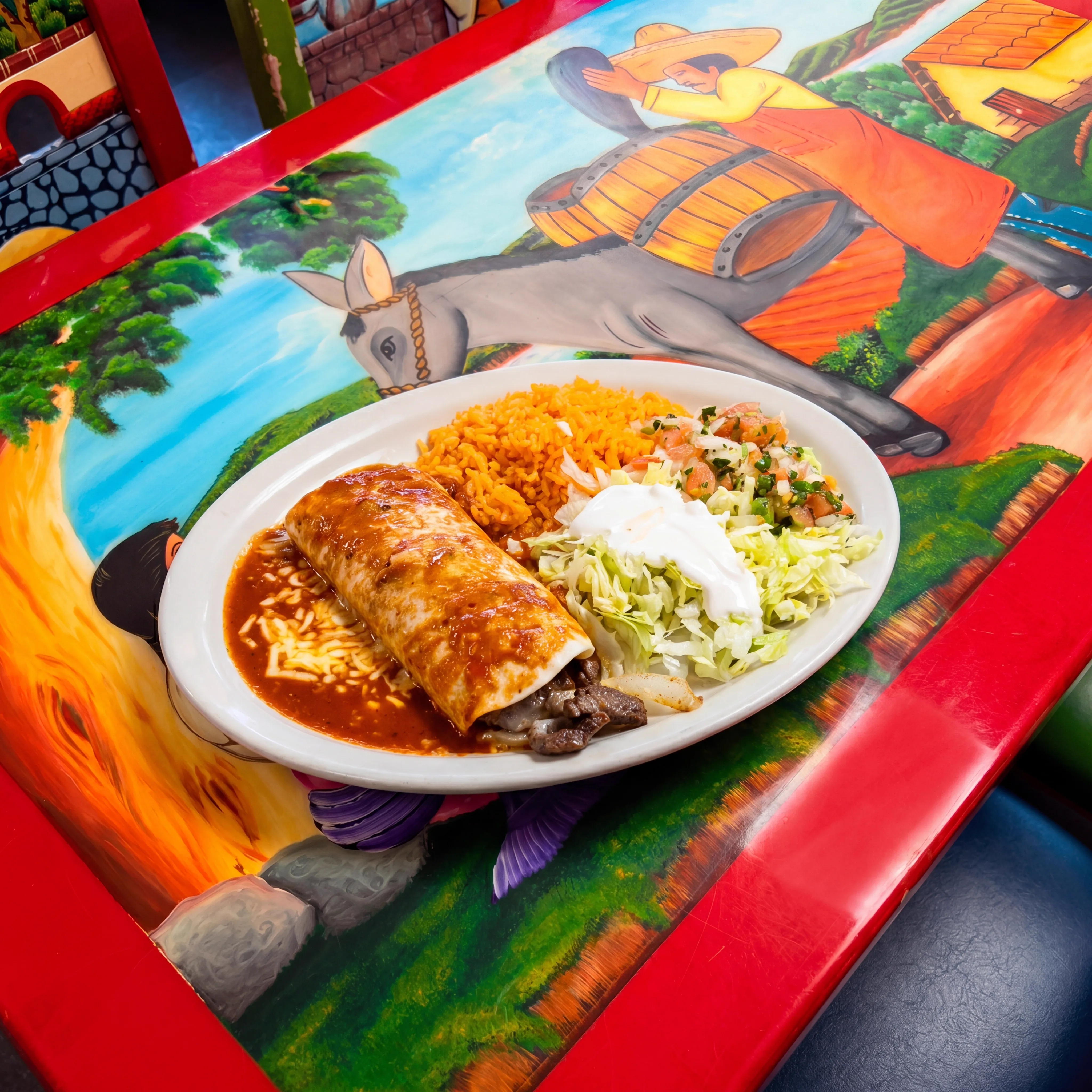 Lunch #10 Burrito Asado dish image